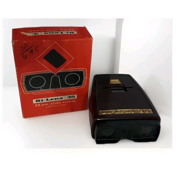 Bi-Lens 35 mm Slide Viewer - Vintage - With Original Box - Picture 1 of 4